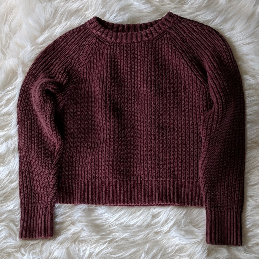 Maroon fossil sweater